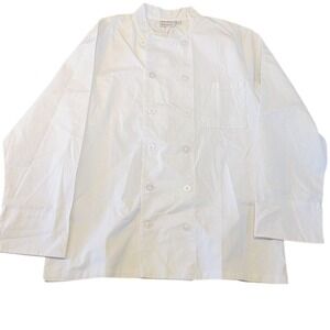 Chef Works L‎ Chef's Coat Jacket White Size Large Long Sleeve NWT